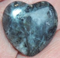Deko - Heilsteine X-628 – Larvikite Herz – 20x20mm