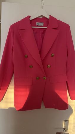Blazer rose double boutonnage femme taille S neuf