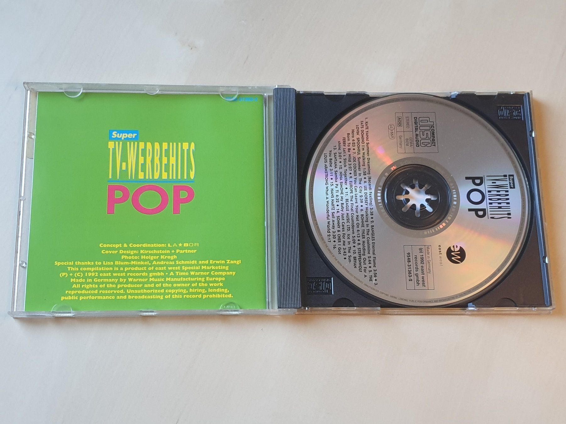 CD: TV-Werbehits Pop – Usato da Stansstad venduto da collectorsshop 2