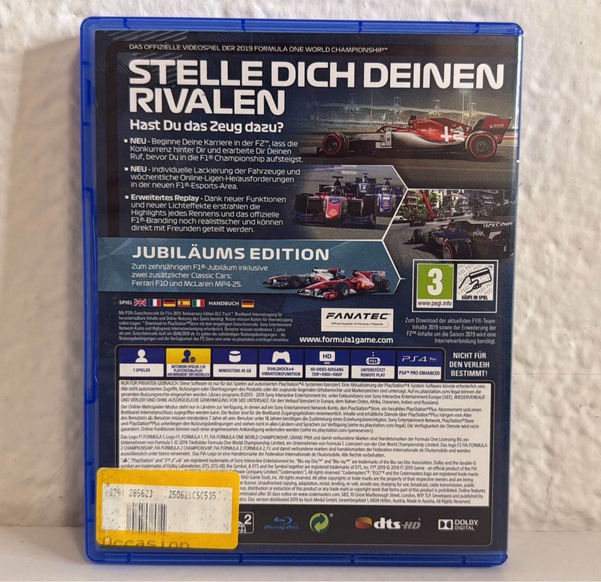Sony Giochi: F1 2019 Jubilaeums Edition PS4/PS5 game – Usato da Ehrendingen venduto da bubulence 1