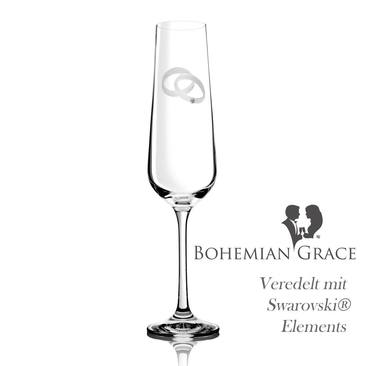 Bicchieri: Sektglas AGAPE 2 Stk, Bohemian Grace – Nuovo e nell'imballaggio originale da Wettingen venduto da kochshop 2