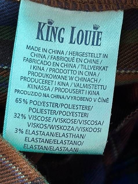 King Louie Pantalons: King Louie Hose kariert, Grösse 34 – D'occasion à Bern par Delirious 4