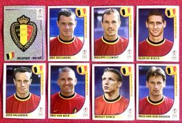 Panini WM 2002 Belgien Lot Sonck Van Meir Wappen