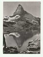 Ansichtskarte Zermatt Stellisee mit Matterhorn