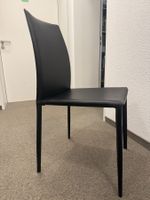4x Esszimmerstühle Kunstleder Schwarz – gebraucht