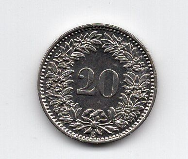 Tutti le monete: (2224) 20 Rappen, 1899, stgl – Usato da Rüthi (Rheintal) venduto da erdnuessli1