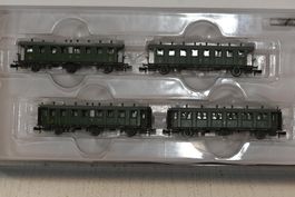 4er Set Personenwagen SBB Nostalgiewagen Piko Sp N mit OVP