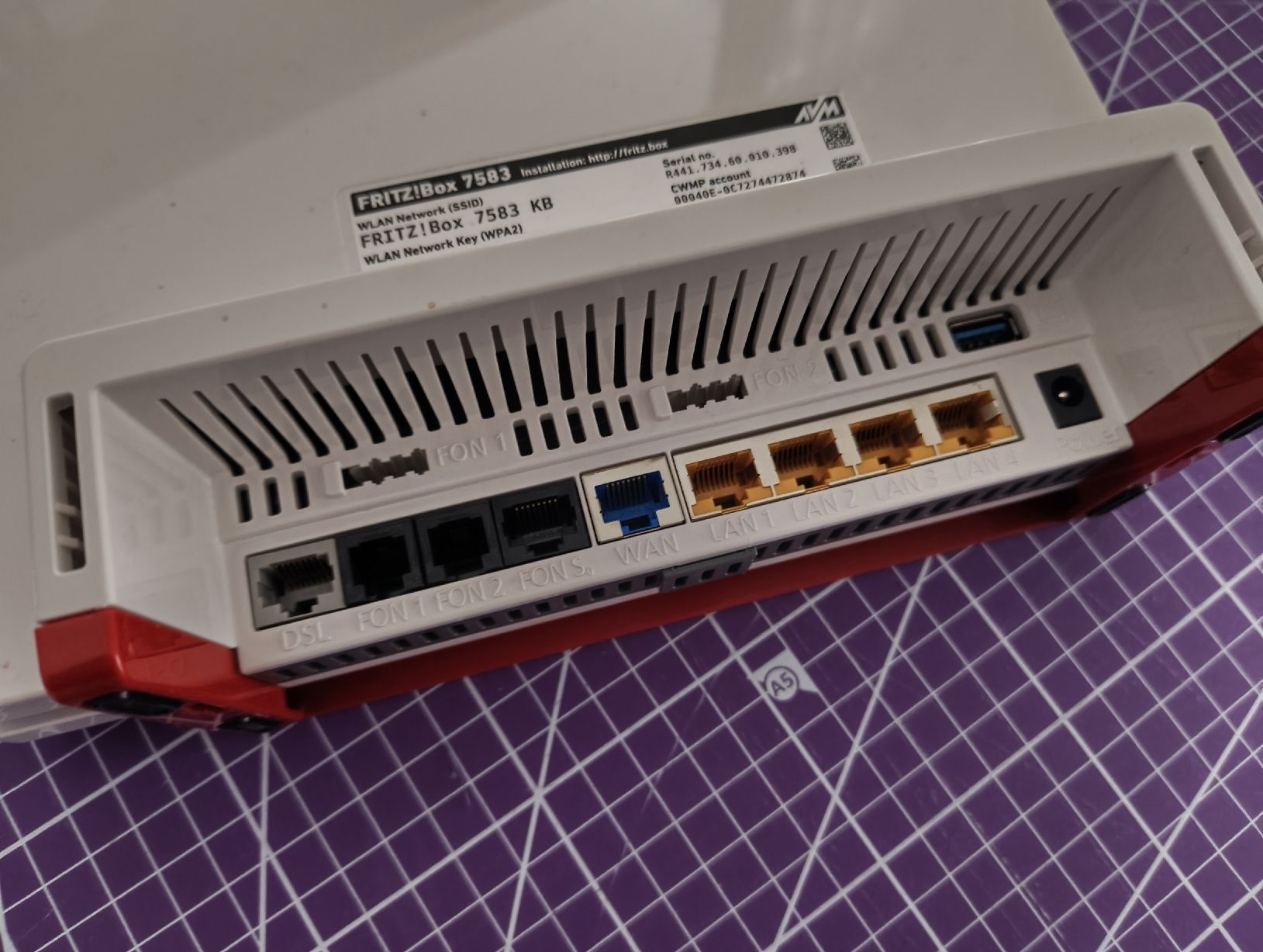 Avm Modem & Router: FRITZ Box 7583 WLAN Router (G.fast) – Usato da Oberdiessbach venduto da verkaufbar 1