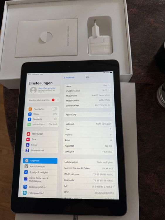 Ipad 128 gb cellilar A 1823 | Kaufen auf Ricardo