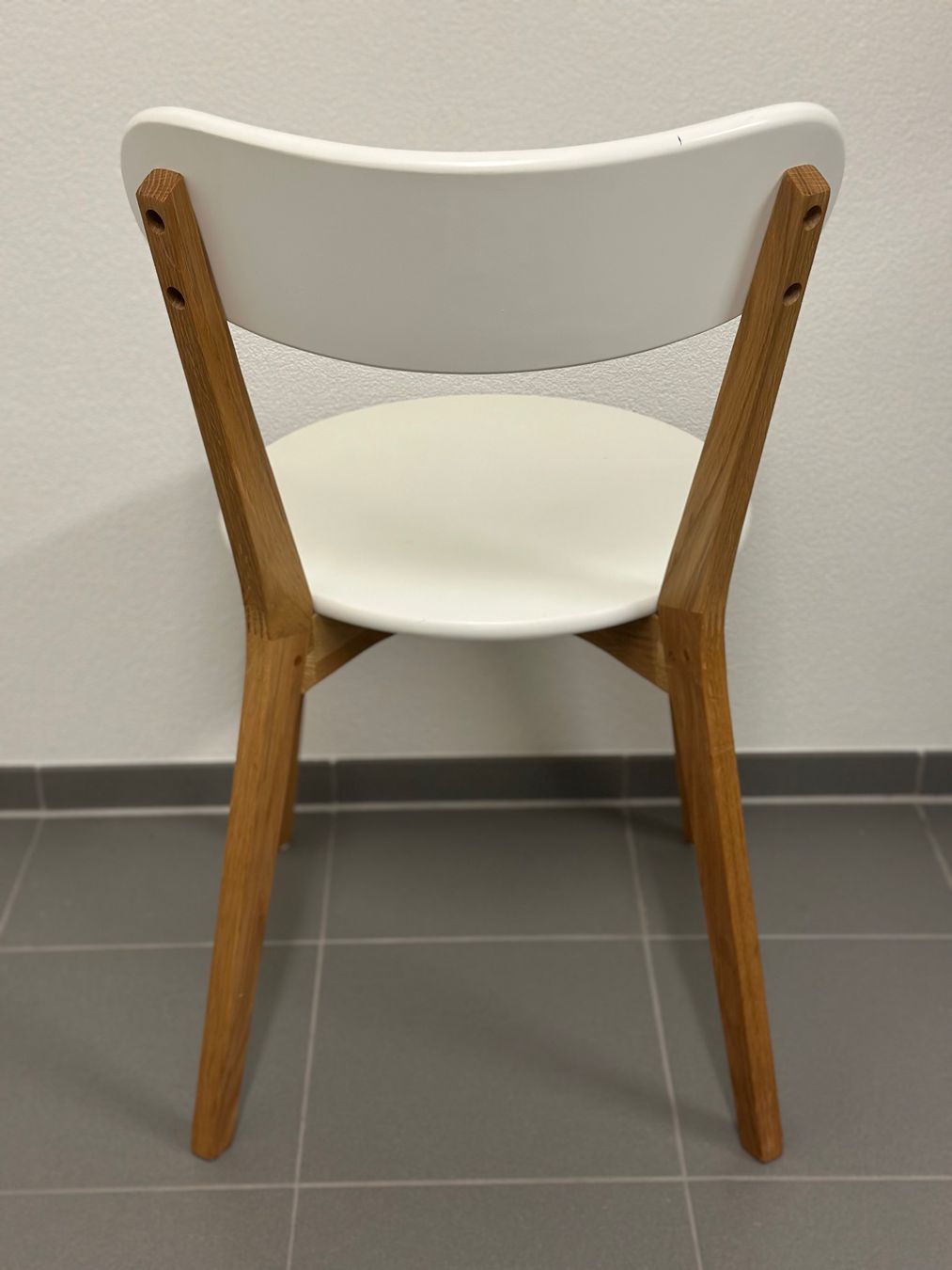 Micasa Sedie: Micasa Designstuhl – Weiss/Eiche – Usato da Sissach venduto da ruppi11 4