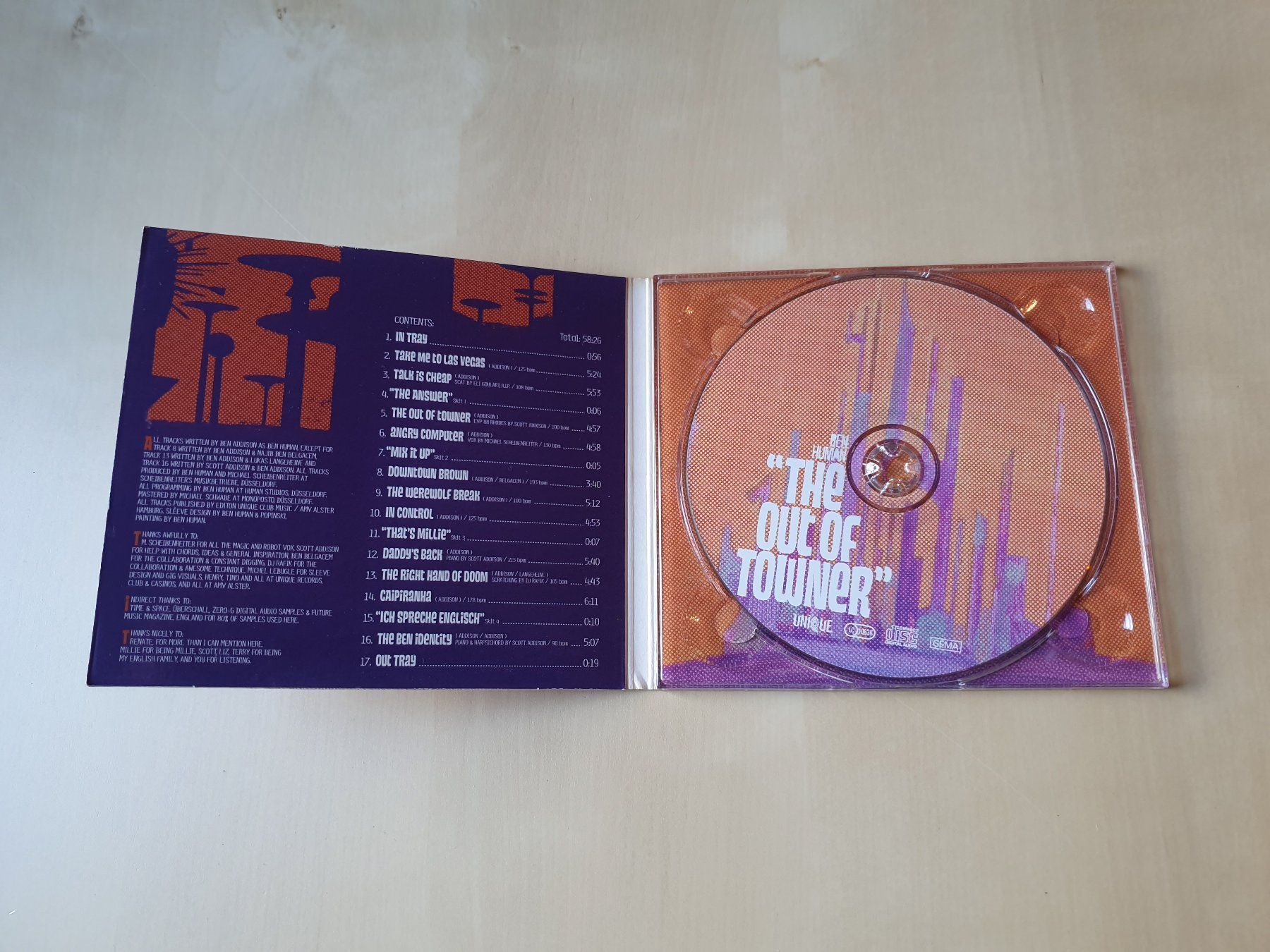 CD: Ben Human out of Towner – Usato da Stansstad venduto da collectorsshop 2