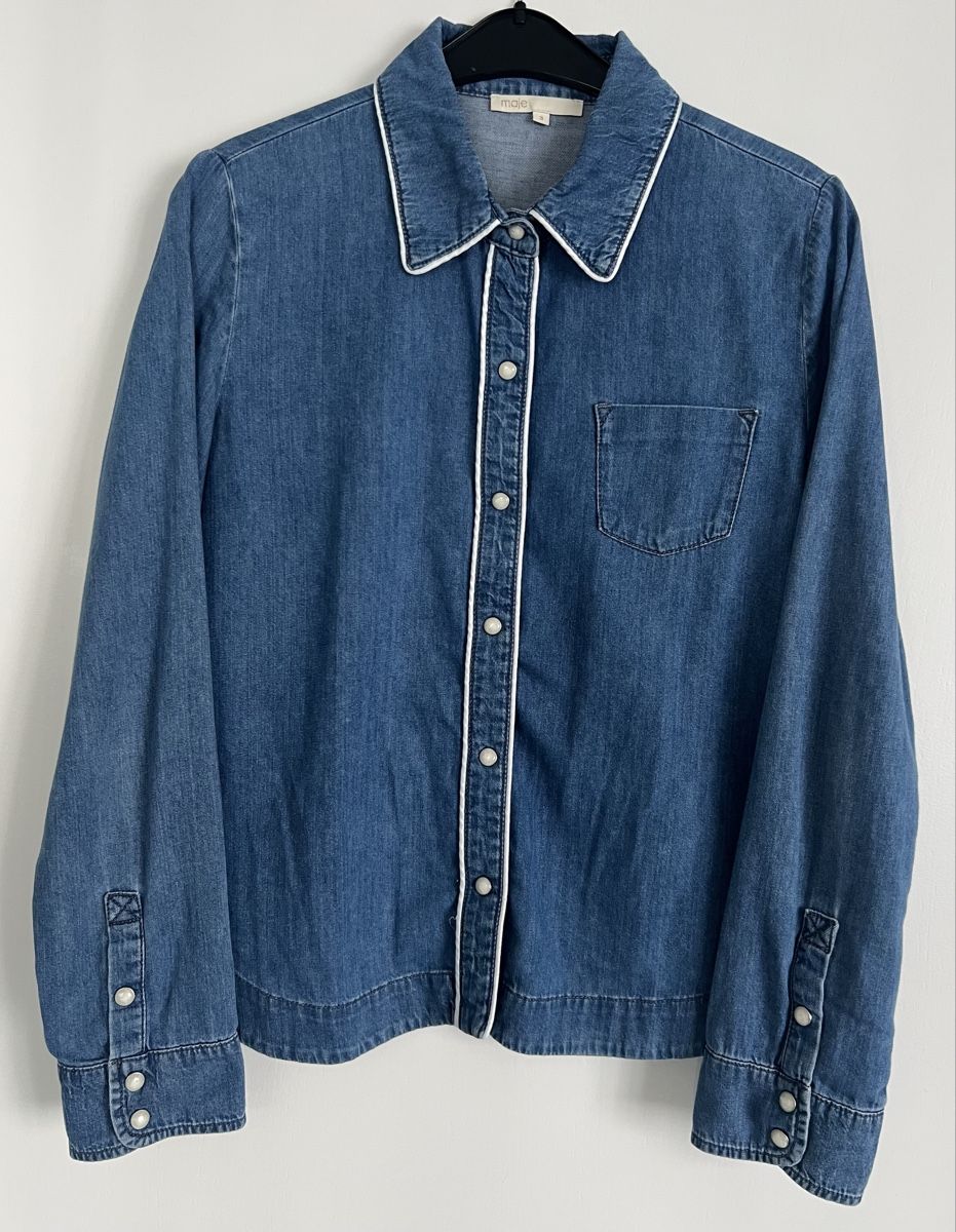Blusen: Maje Jeanshemd blau Grösse 3 – Gebraucht aus Uster von Family_Boutique