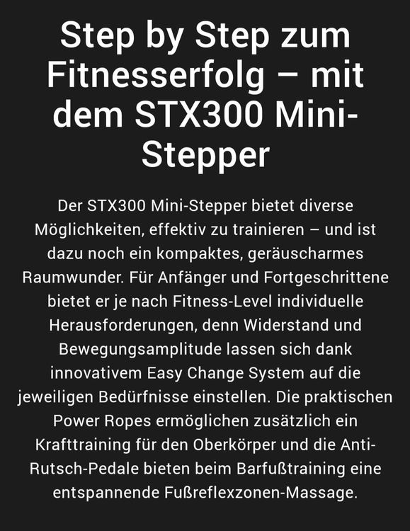 Stepper sportstech online stx300