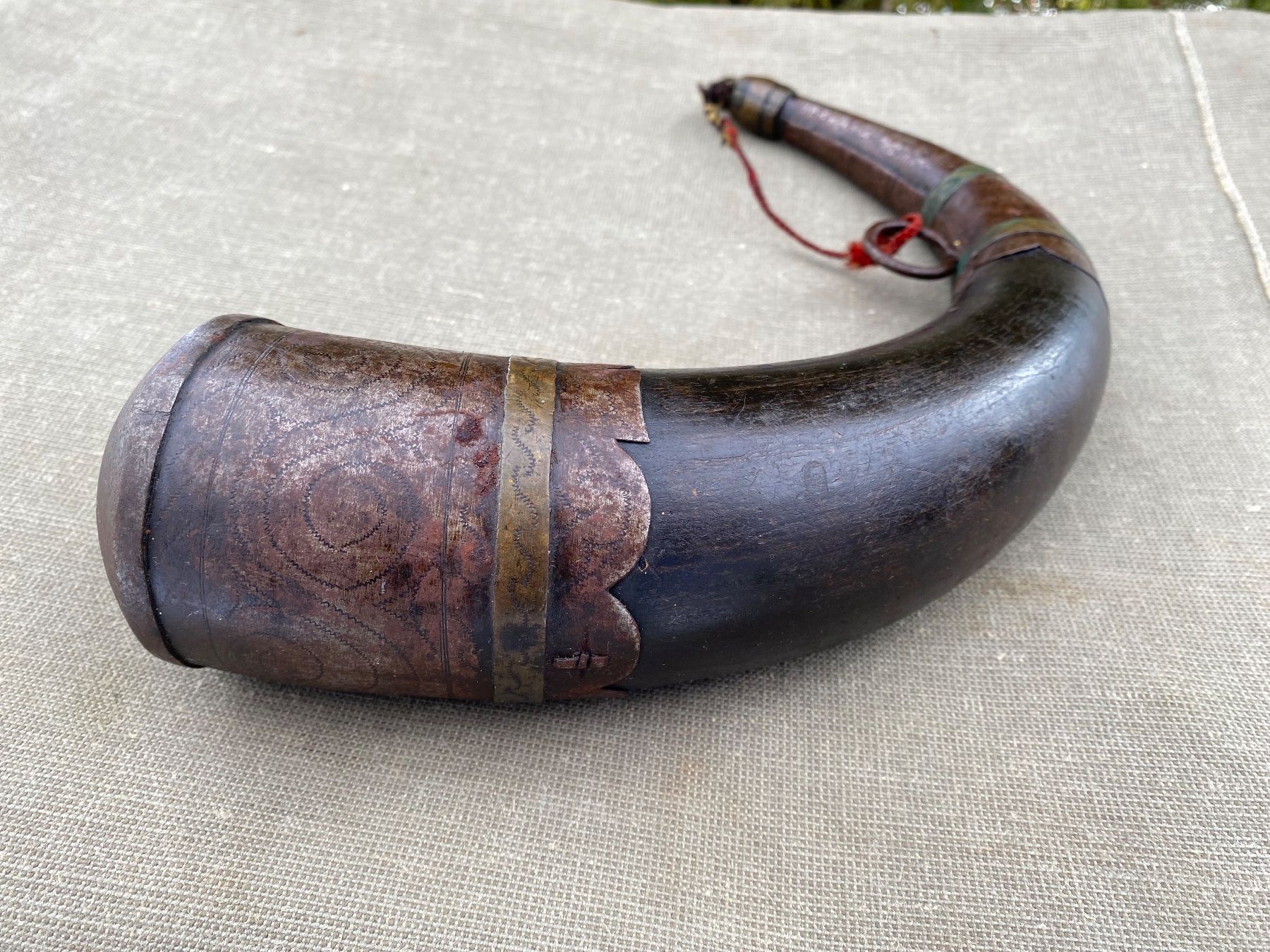 Bottiglie: seltenes antikes Pulverhorn – Usato da Feldbach venduto da Fea1 6