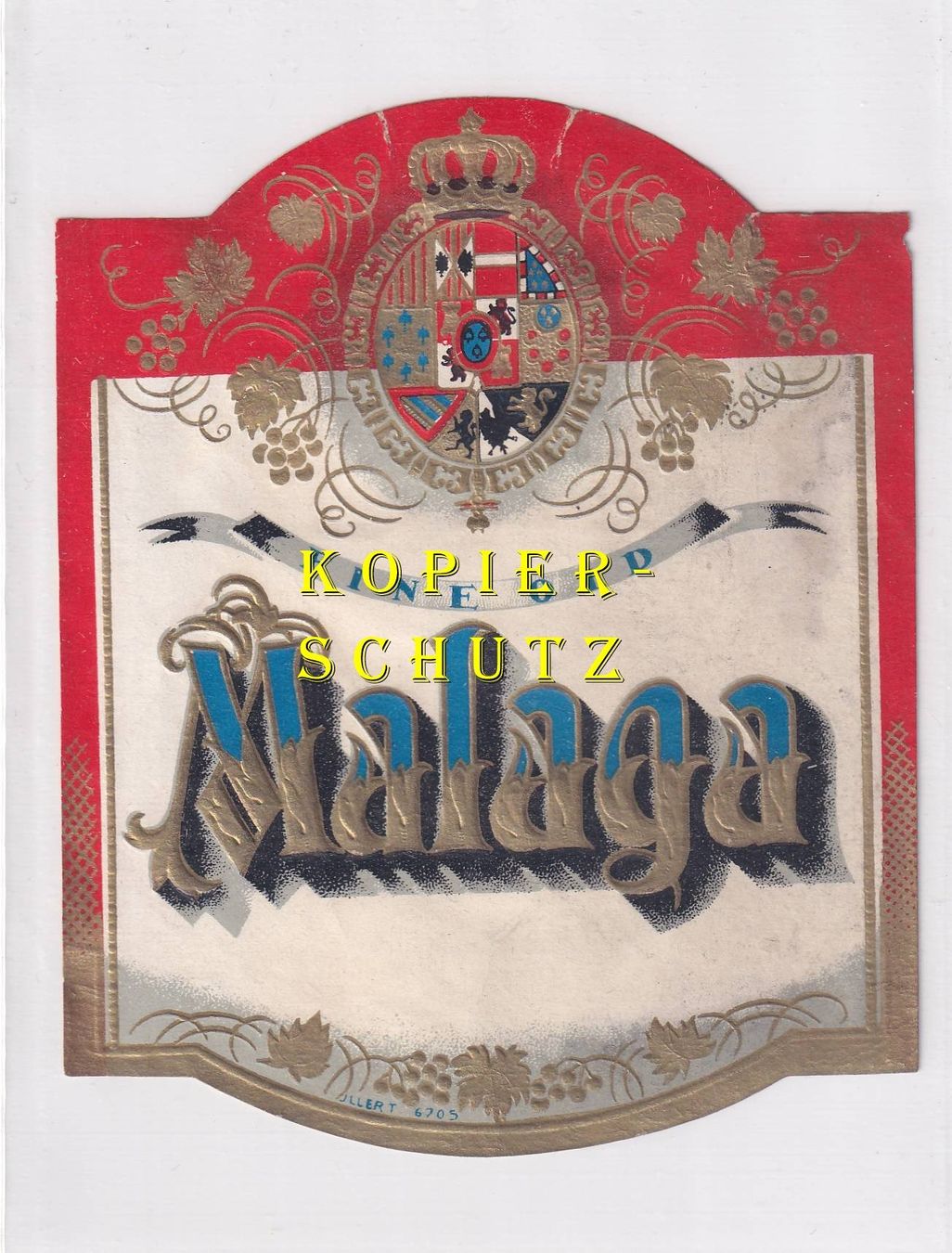 Papier: Etikette - Malaga (fine old) /bd – D'occasion à Hombrechtikon par Rudolf07