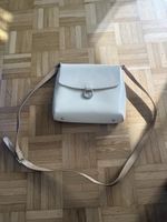 Damen Tasche umhaengetasche Cremeweiss Leder guter Zustand