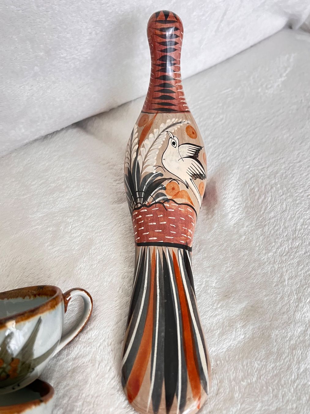 Tazze: Ken Edwards Mexican pottery cups & owl – Usato da Lausanne venduto da NYC67 8