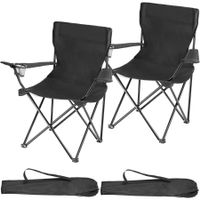2 Campingstühle Gil - schwarz