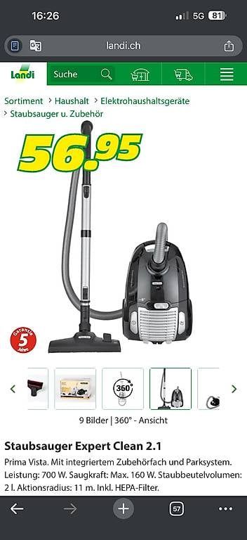 Aspirapolveri & Accessori: Expert Clean 2.1 Prima Vista – Usato da Küssnacht am Rigi venduto da mis_skz5