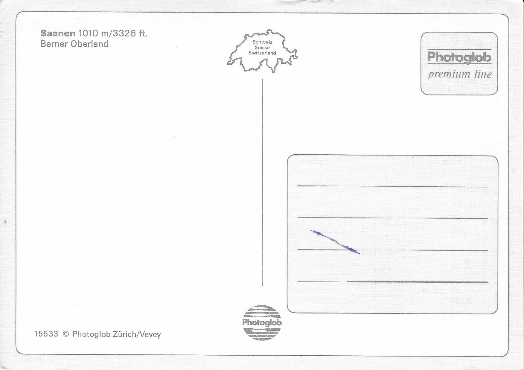 Cartoline postali: Saanen BE – Nuovo (secondo la descrizione) da Rothrist venduto da Stranglehold 1