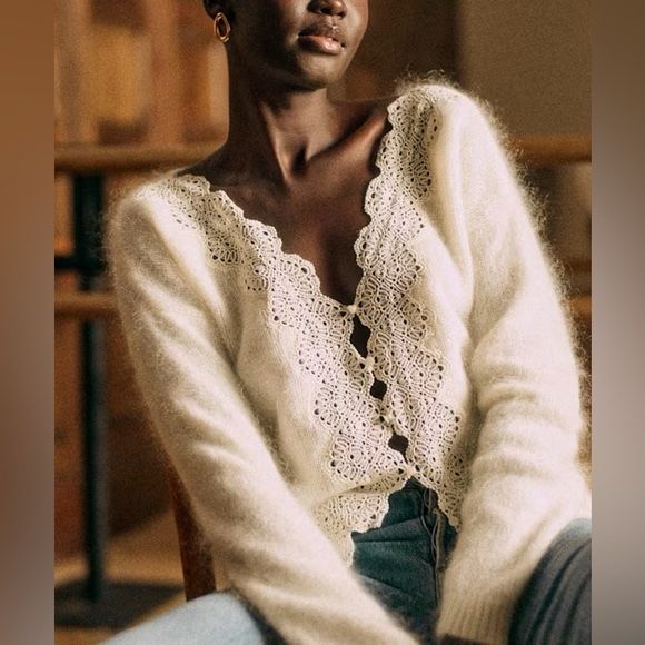 Sezane Pullover & Sweatshirts: Sezane, Astride Jumper Weiss, Gr S – Gebraucht aus Davos Dorf von ari_lj79 1