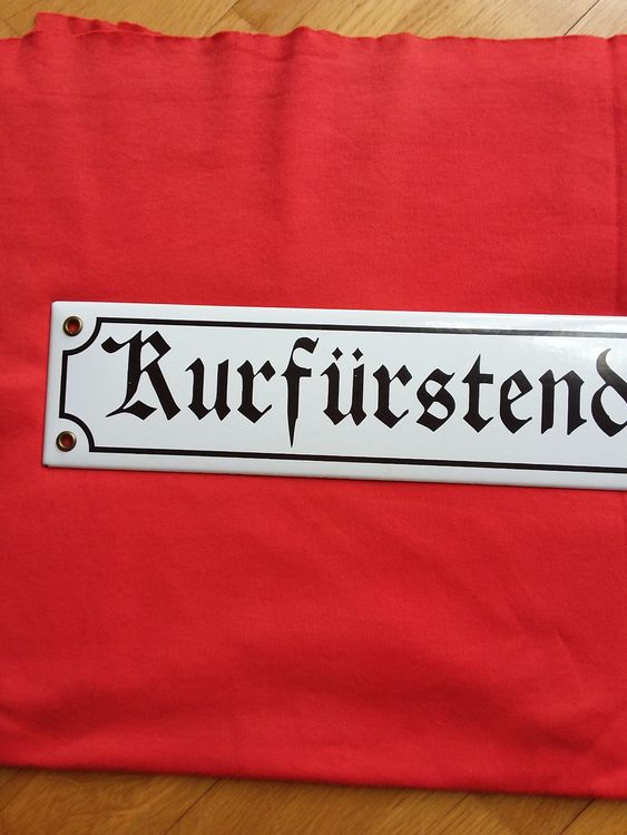 Ecriteaux: Emailschild Kurfürstendamm in alter Schrift – D'occasion à Zürich par sanwit 2