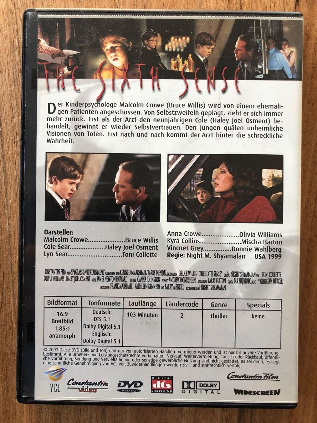 Tutti i DVDs: DVD The sixth sense – Usato da Belp venduto da brb66 1
