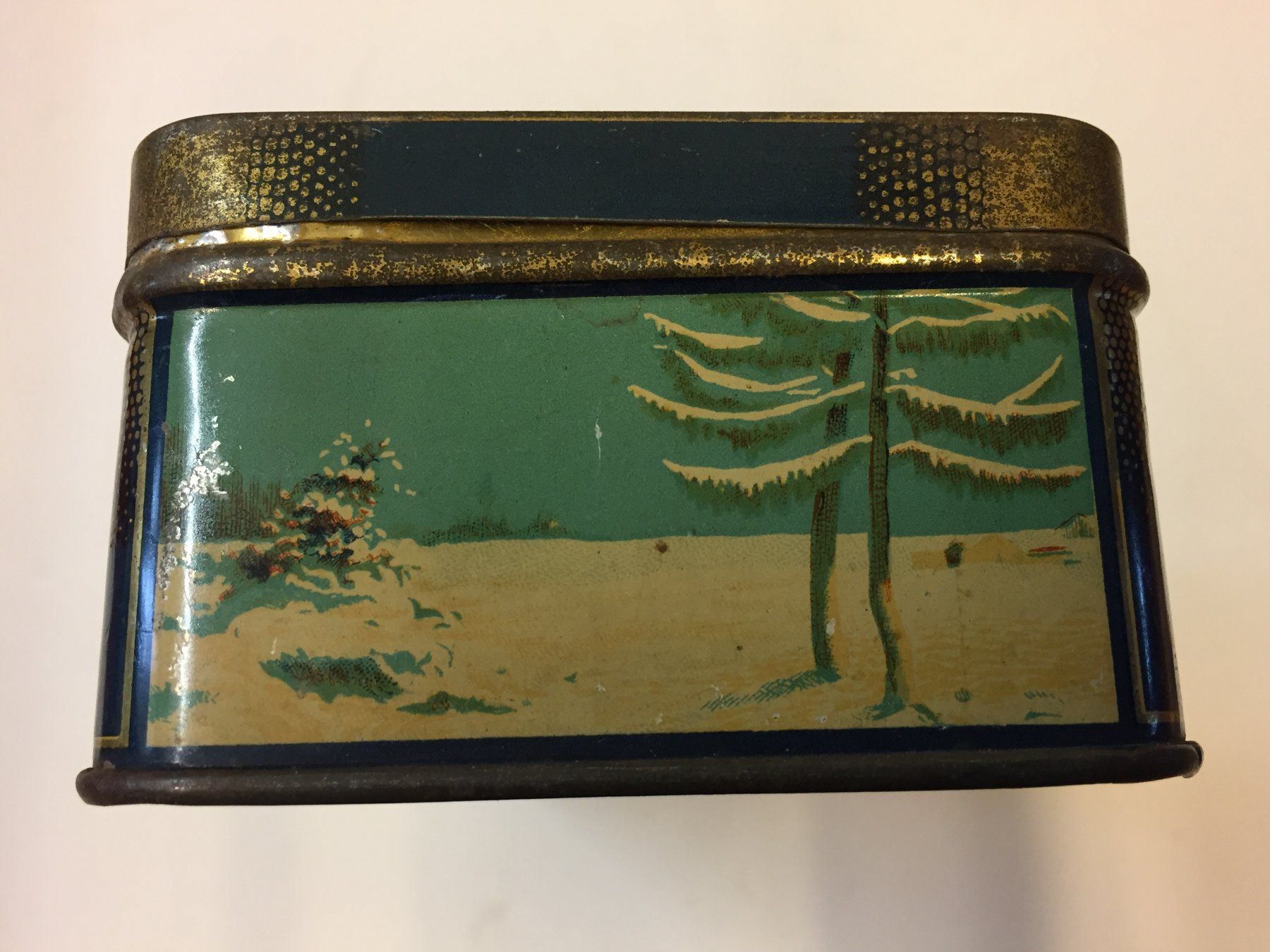 Zuccheriere: Vintage Blech Dose Winter Motiv – Usato da Schaffhausen venduto da vintageville 8