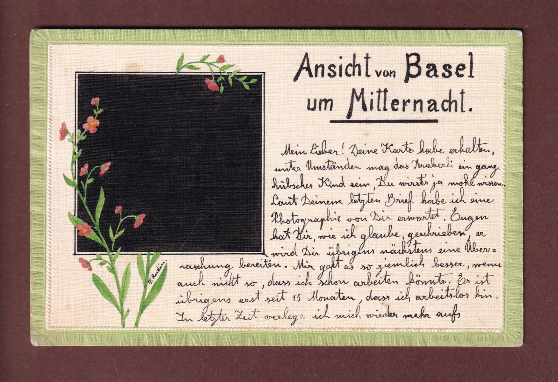 Cartes postales: BASEL um Mitternacht - 1908 – D'occasion à Pully par nicecards