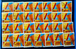 Nr.887 A-Post Marke Einzelausgabe mit Stempel   