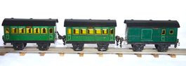 MÄRKLIN SPUR 0 PERSONENWAGEN + GEPÄCKWAGEN