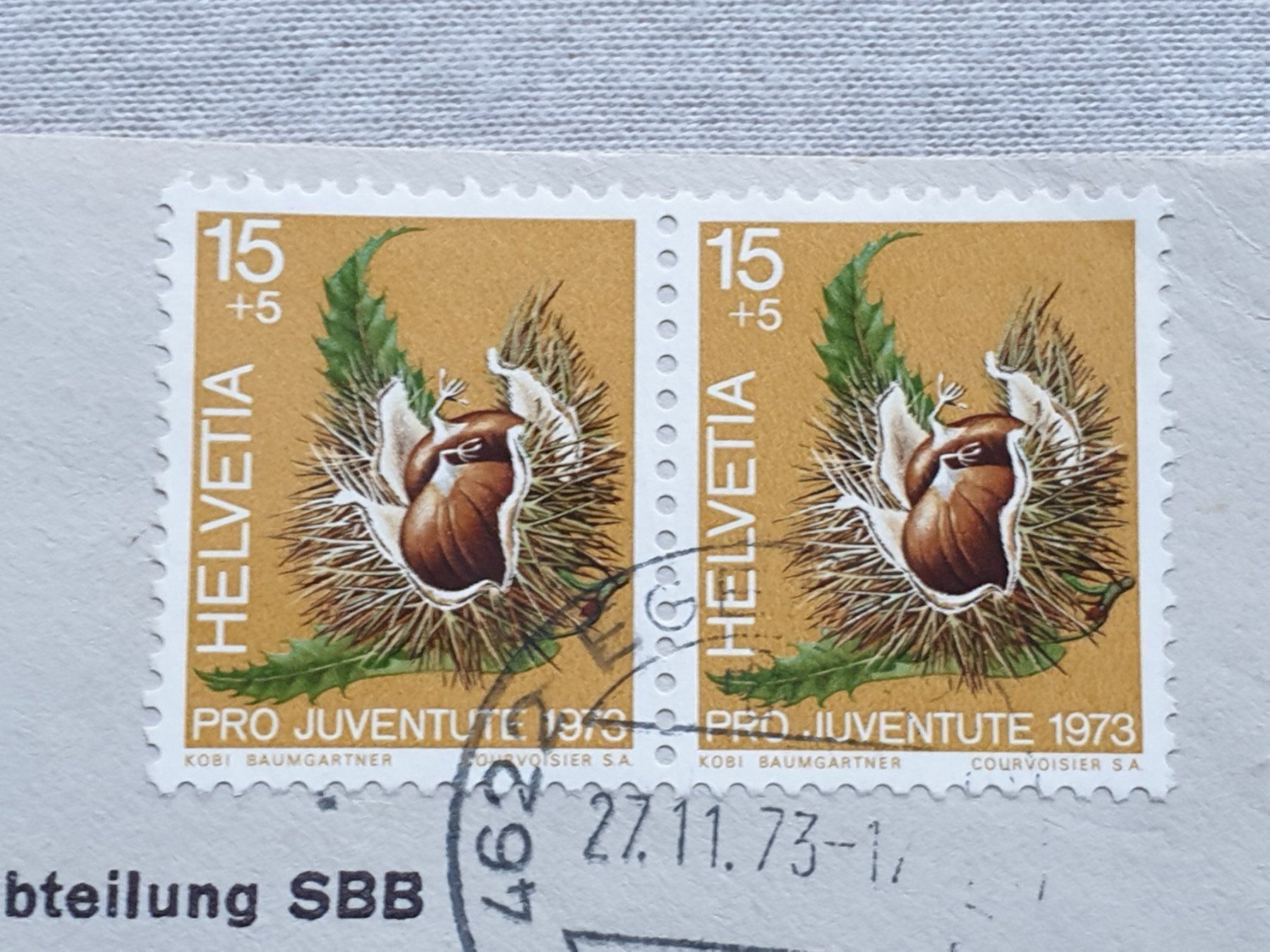 Tutti i francobolli: (120) Pro Juventute 1973 mit Frühstempel – Usato da Schwarzhäusern venduto da Inot3 4