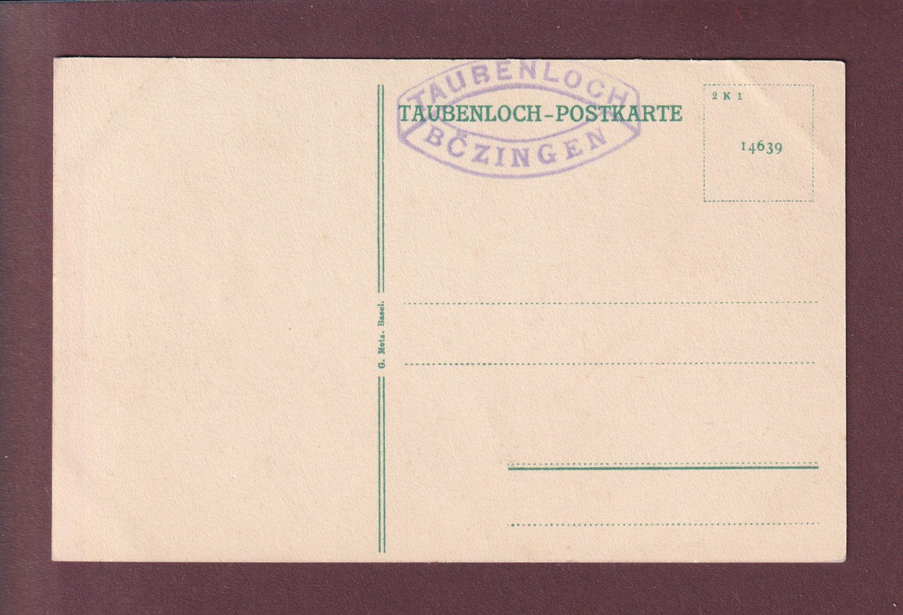 Ansichtskarten: BIEL - Taubenloch – Gebraucht aus Pully von nicecards 1