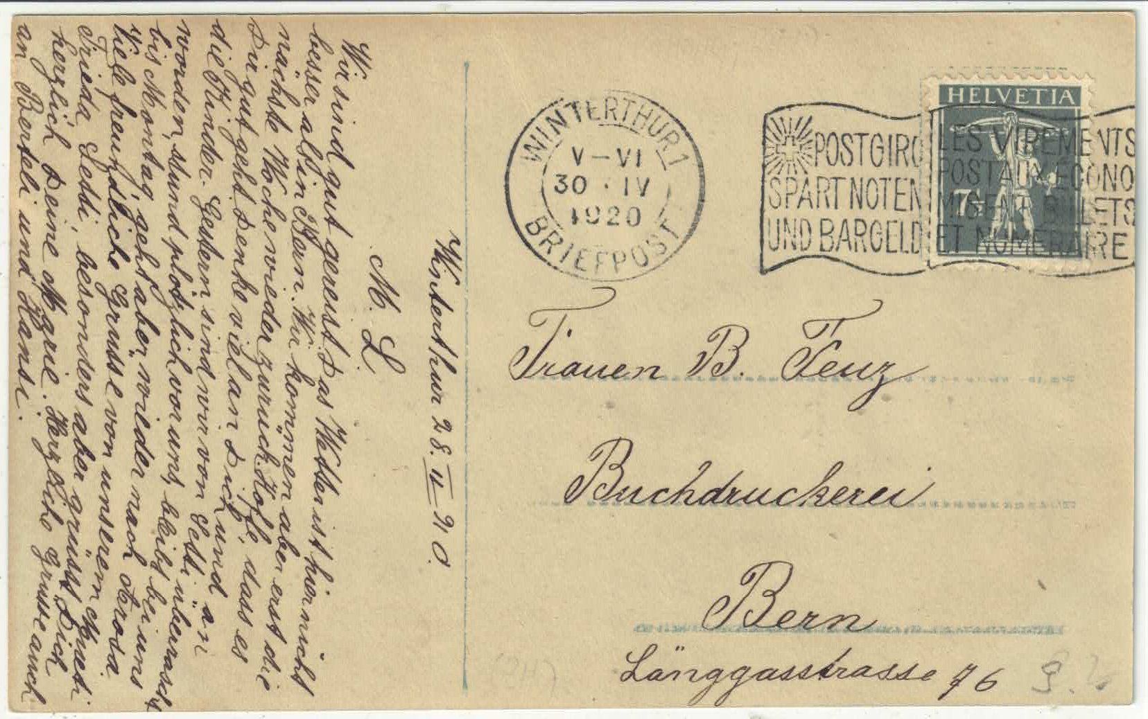 Cartoline postali: Winterthur - Bahnhofplatz - Tram - animee – Usato da Ettingen venduto da Kartenplanet 1