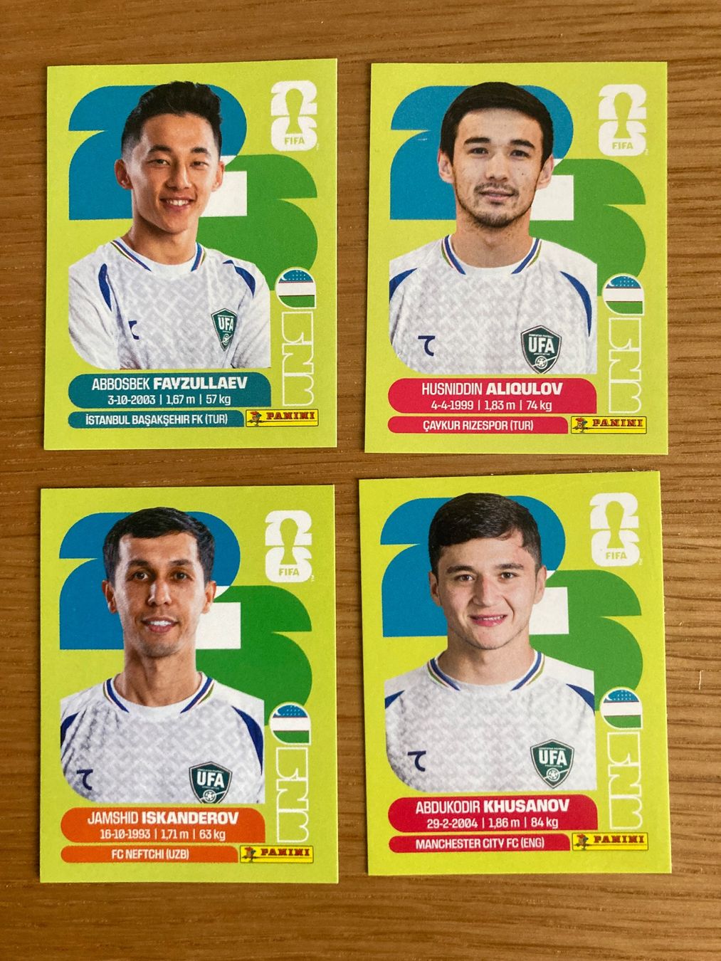 Panini Carte collezionabili: WM Sticker UZB 6, 9, 12, 20 – Nuovo (secondo la descrizione) da Winterthur venduto da Whitefish