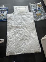 ARO Kinderbett 100x135 Kissen 60x40 Set Federn & DAUNEN