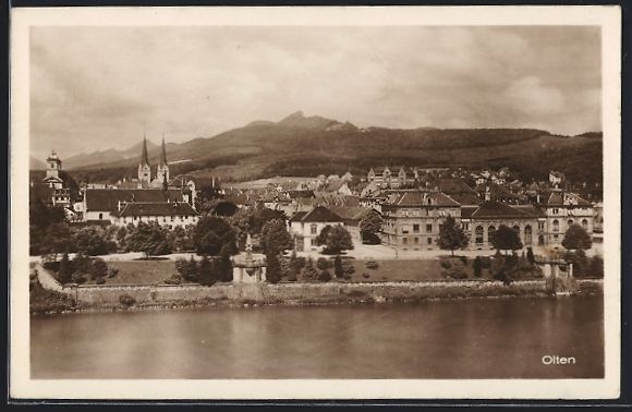 Ansichtskarten: Olten, Ortsansicht mit Fernblick vom Was – Gebraucht aus Berlin von bartko-reher