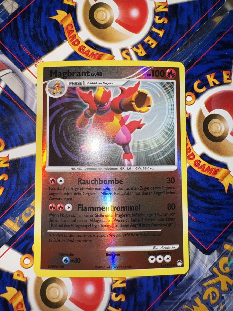 Pokémon Sammelbilder & Trading cards: Magbrant Lv.48 Reverse Holo DE – Gebraucht aus Petit-Lancy von occ_brt8