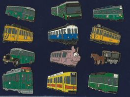 12 Pins Verkehrsmittel Basel