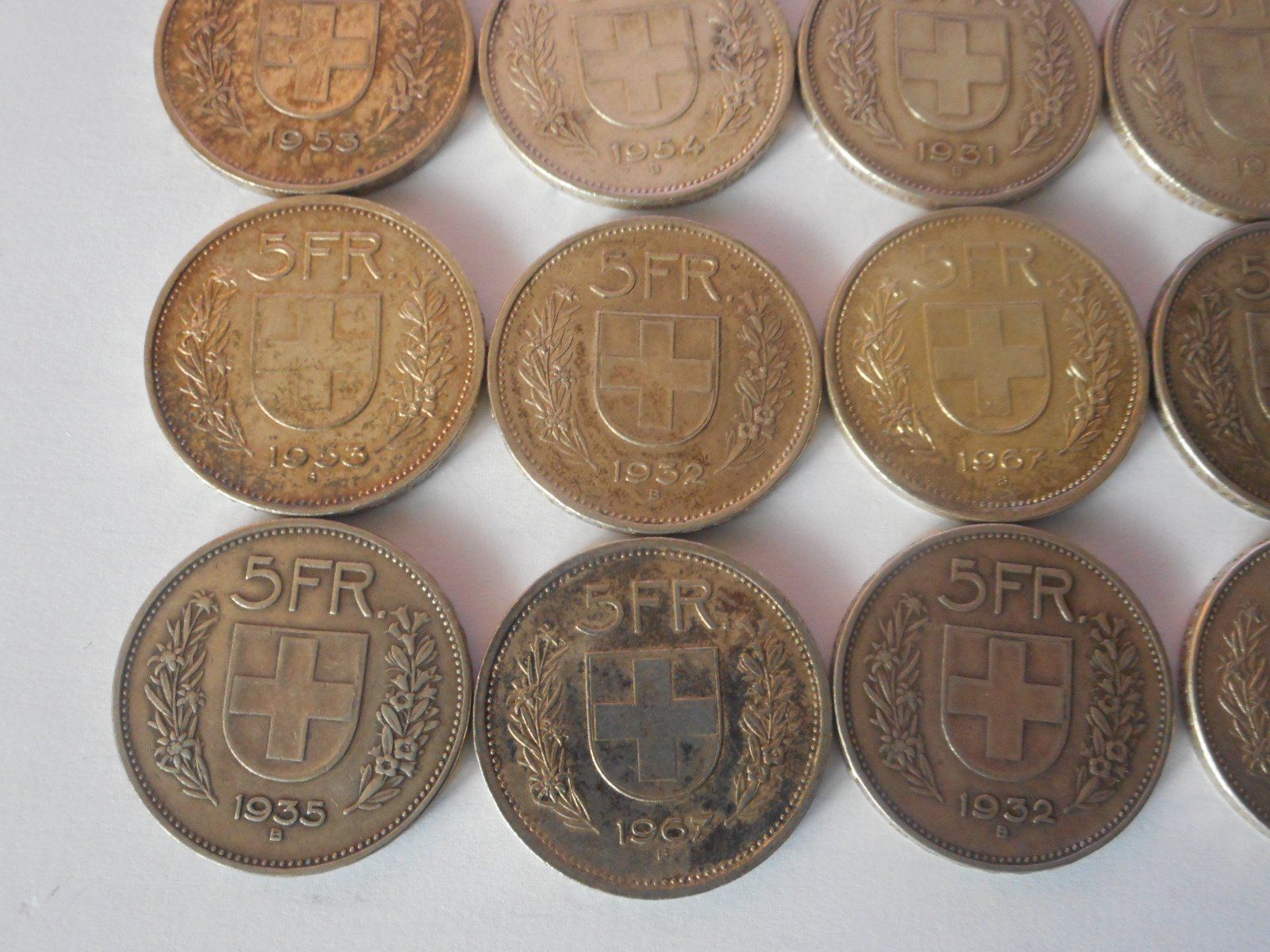 Tutti le monete: 16 x 5 Fr. silber – Usato da Kriegstetten venduto da pizlad2010 5