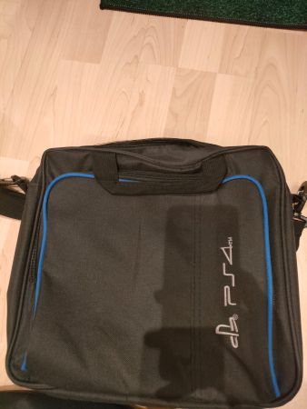 PS4 Tasche Umhängetasche schwarz blau