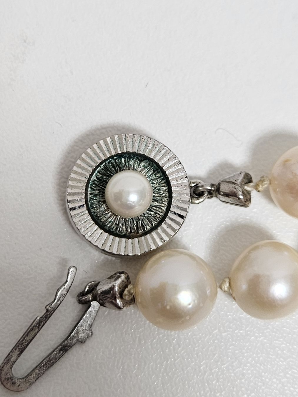 Perle (finte): Perlenkette 835 Silber Verschluss  – Usato da Schlieren venduto da Bestleo 5