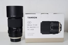 Tamron SP 90mm 2.8 Di Macro 1:1 VC USD für Nikon