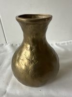 Messing Vase massiv Laiton Exklusiv Vintage Deko shabby Land
