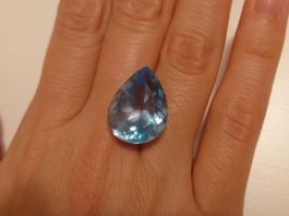 Topaze naturelle de 19,75 ct - Bleu ciel