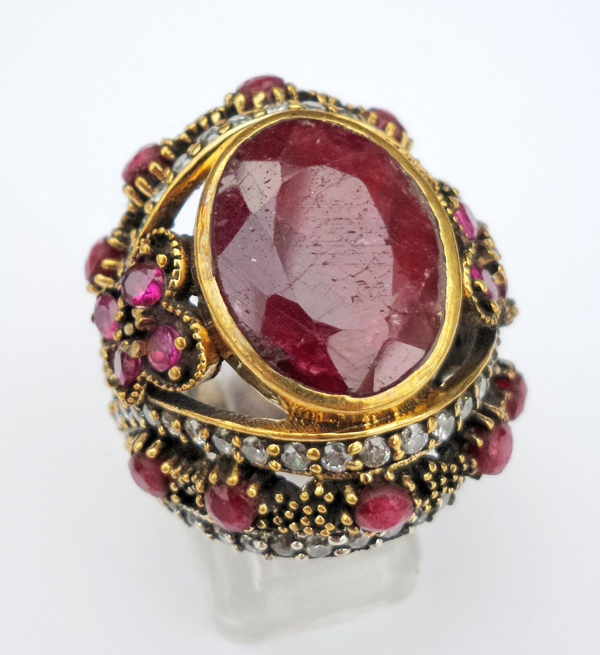 Ringe: Vintage Rubin Ring, 925er Silber – Neu (gemäss Beschreibung) aus Zürich von adriben 5