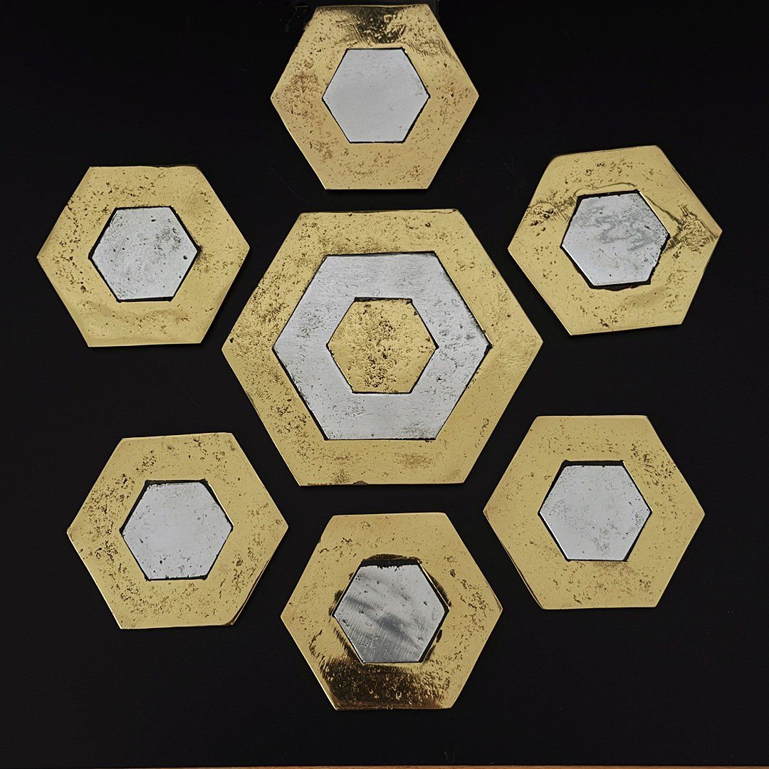Untersetzer: David Marshall Brutalist Hexagon Designer Untersetzer Set – Gebraucht aus Luzern von Eukalyptus