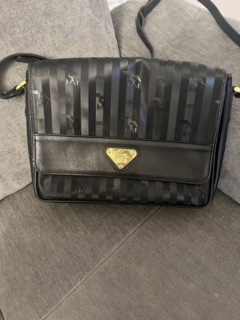 Maison Mollerus Tasche schwarz/gold