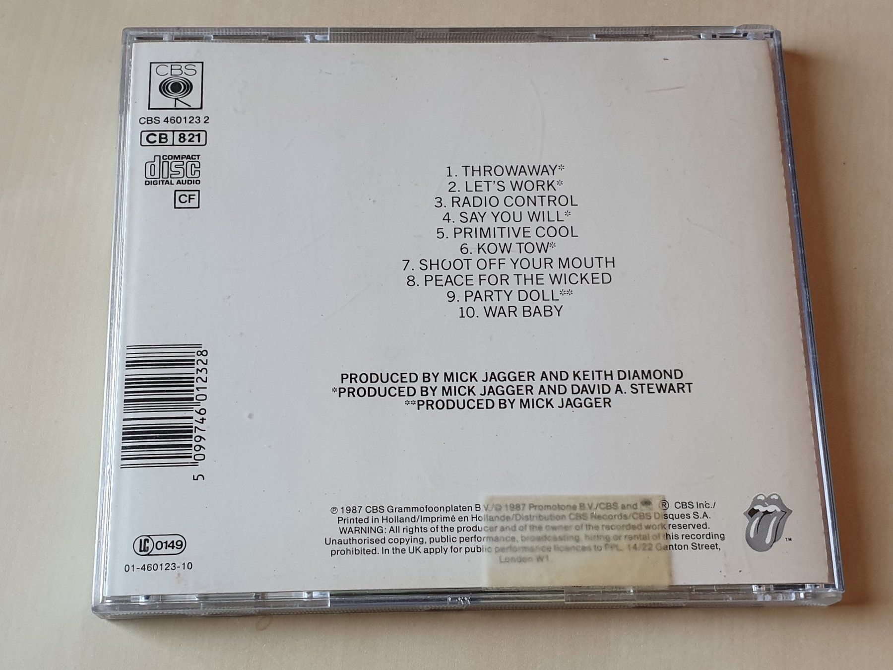 CD: Mick Jagger primitive cool – Usato da Stansstad venduto da collectorsshop 1
