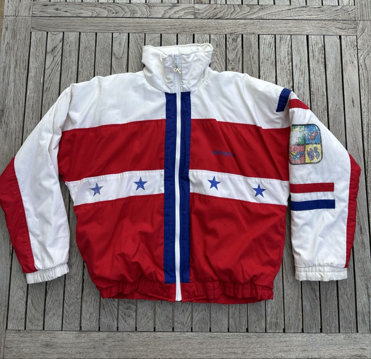 Giacche: Vintage 80s Pacific Ocean Puffer Jacket – Usato da Belmont-sur-Lausanne venduto da Cedr_Barto